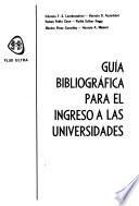 Guía bibliográfica para el ingreso a las universidades
