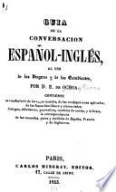 Guia de al conversación español-inglés