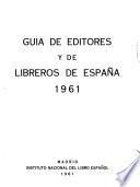 Guía de editores y de libreros de España
