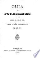 Guia de forasteros de la siempre fiel isla de Cuba