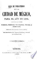 Guía de forasteros en la ciudad de Mégico