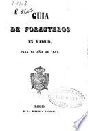 Guía de forasteros en Madrid