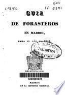 Guía de forasteros en Madrid para el año de 1844