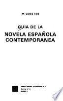 Guía de la novela española contemporánea