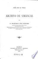 Guía de la villa y Archivo de Simancas