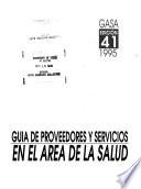 Guía de proveedores y servicios en el área de la salud