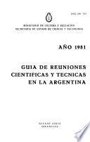 Guía de reuniones científicas y técnicas en la Argentina
