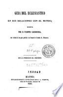 Guia del eclesiastico en sus relaciones con el mundo