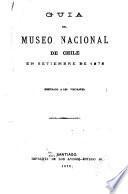 Guia del Museo Nacional de Chile en setiembre de 1878