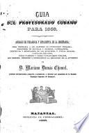 Guía del profesorado cubano para 1868