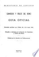Guía oficial, grandezas y títulos del reino