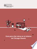 Guía para citar obras en el sistema de Chicago-Deusto