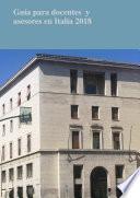 Guía para docentes y asesores en Italia 2018