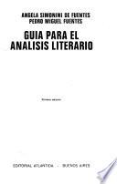 Guía para el análisis literario