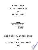 Guía para investigadores de Costa Rica