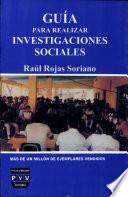 Guía para realizar investigaciones sociales