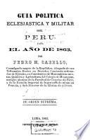 Guía política, eclesiástica y militar del Perú
