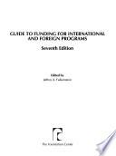Guide to Funding for International and Foreign Programs