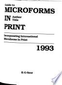 Guide to Microforms in Print