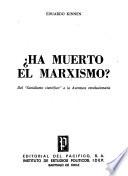 Ha muerto el marxismo?