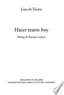 Hacer teatro hoy