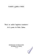 Hacia un análisis lingüístico-cuantitativo de la poesía de Pedro Salinas