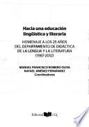 Hacia una educación lingüística y literaria
