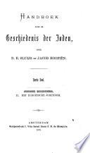Handboek voor de geschiedenis der Joden