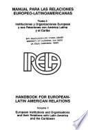 Handbook for European-Latin American relations
