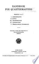 Handbook for Quartermasters