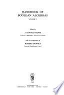 Handbook of Boolean Algebras