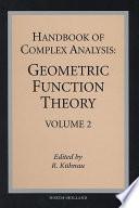 Handbook of Complex Analysis