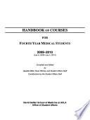 Handbook of Courses for Fourth Year Medical Students