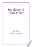 Handbook of Fiscal Policy