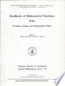 Handbook of Mathematical Functions with Formulas, Graphs, and Mathematical Tables