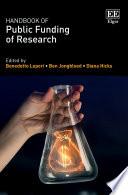 Handbook of Public Funding of Research