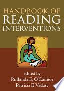 Handbook of Reading Interventions