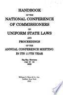 Handbook of the National Conference of Commissioners on Uniform State Laws and Proceedings of the ... Annual Conference
