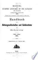 Handbuch der Aktiengesellschaften und Geldinstitute der Schweiz