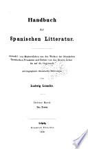 Handbuch der spanischen Litteratur: Bd. Das Drama, 1856
