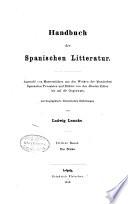 Handbuch der spanischen Litteratur: Bd. Das Drama, 1856