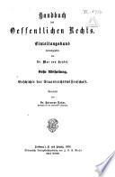 Handbuch des Oeffentlichen Rechts