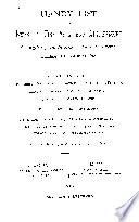 Handy Lists of Technical Literature