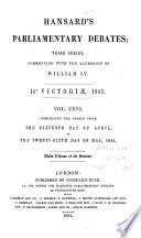 Hansard's Parliamentary Debates