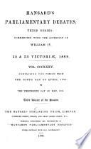 Hansard's Parliamentary Debates