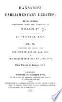 Hansard's Parliamentary Debates