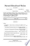 Harvard Educational Review