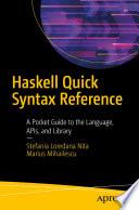 Haskell Quick Syntax Reference