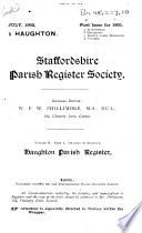 Haughton Parish Register