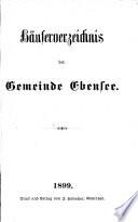 Häuserverzeichnis der Gemeinde Ebensee